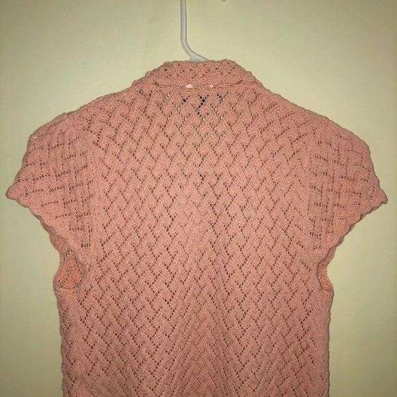 Bebe Knitted Mini Cardigan Dusty Rose - Picture 5 of 6